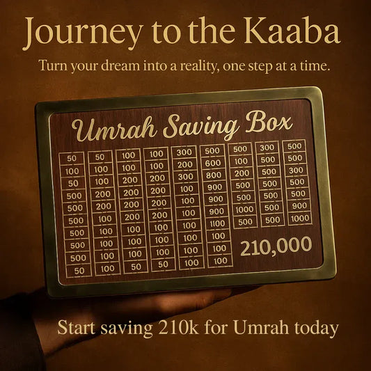 Wooden Umrah Saving Box Samrt Saving Box