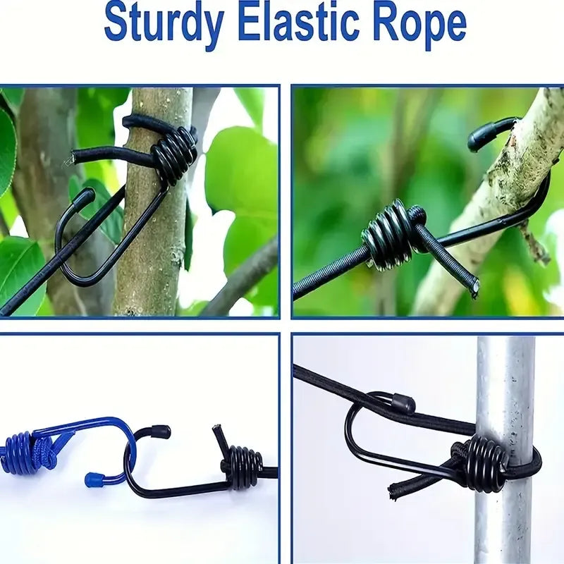 12 Clips Outdoor Clothesline Laundry Drying Line